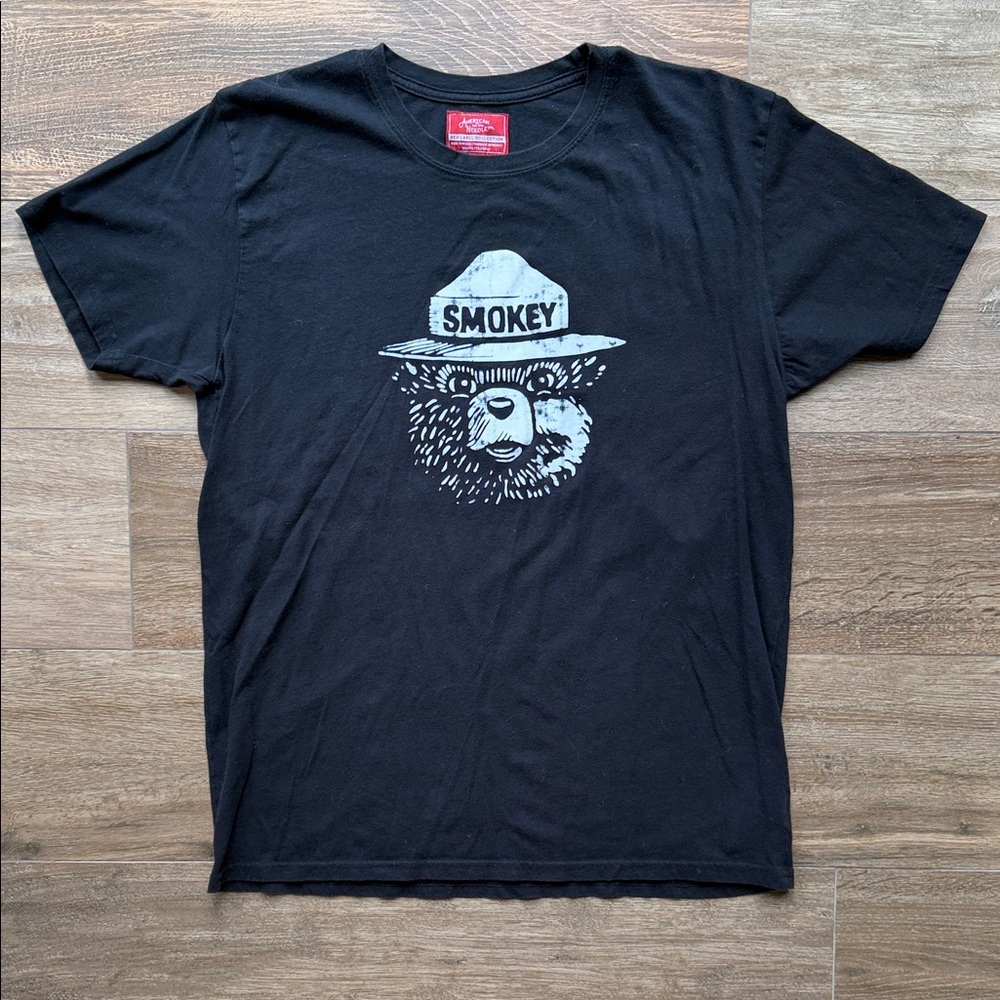 American Needle Black Smokey the Bear T-Shirt